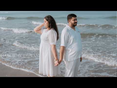 Poster for Dhwani & Gaurav pre-wedding teaser by KT Photography