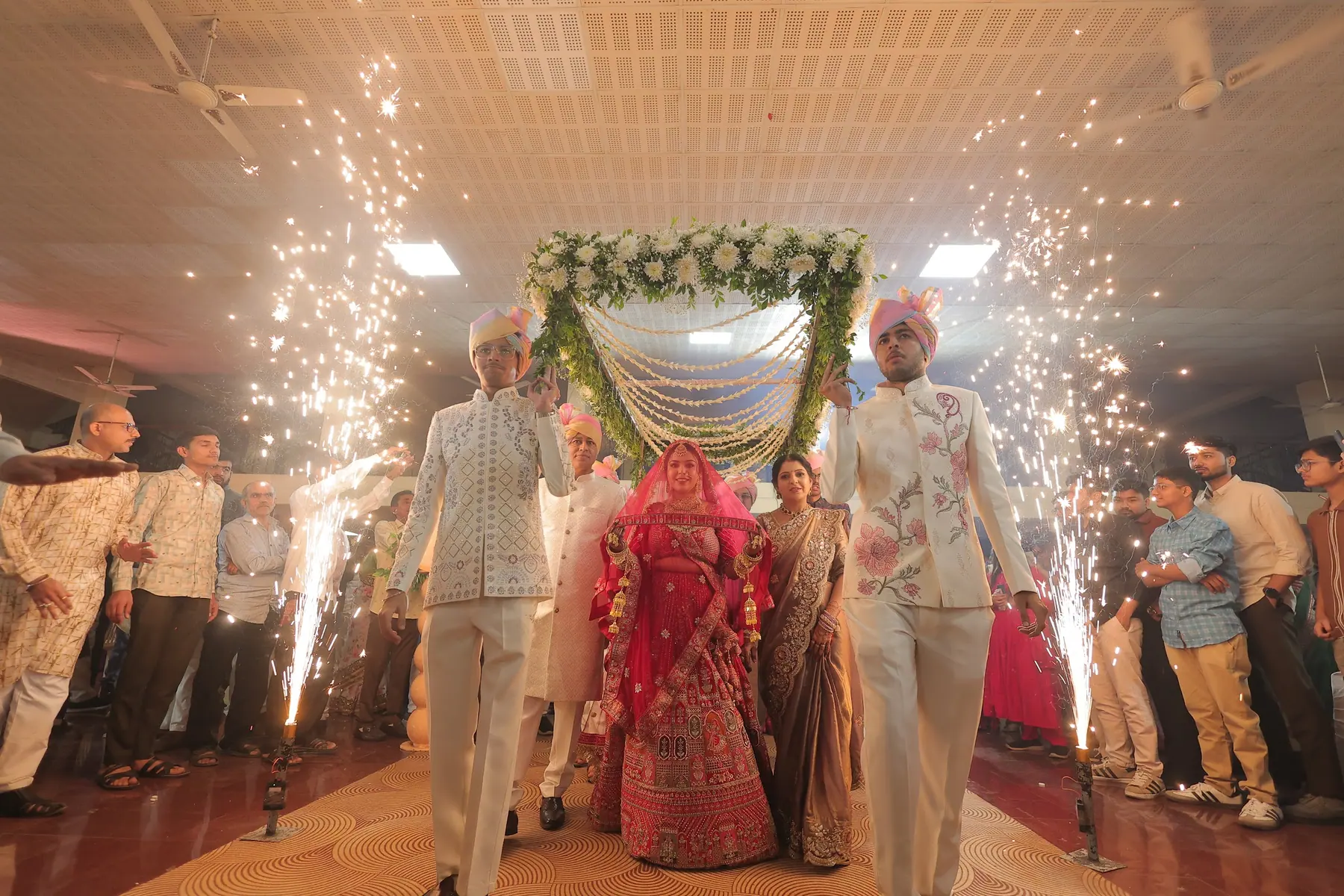 Saurav & Khushboo together during their wedding