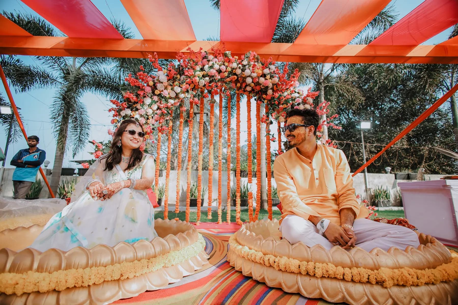 Bhavin & Karishma haldi photograph by KT Photography