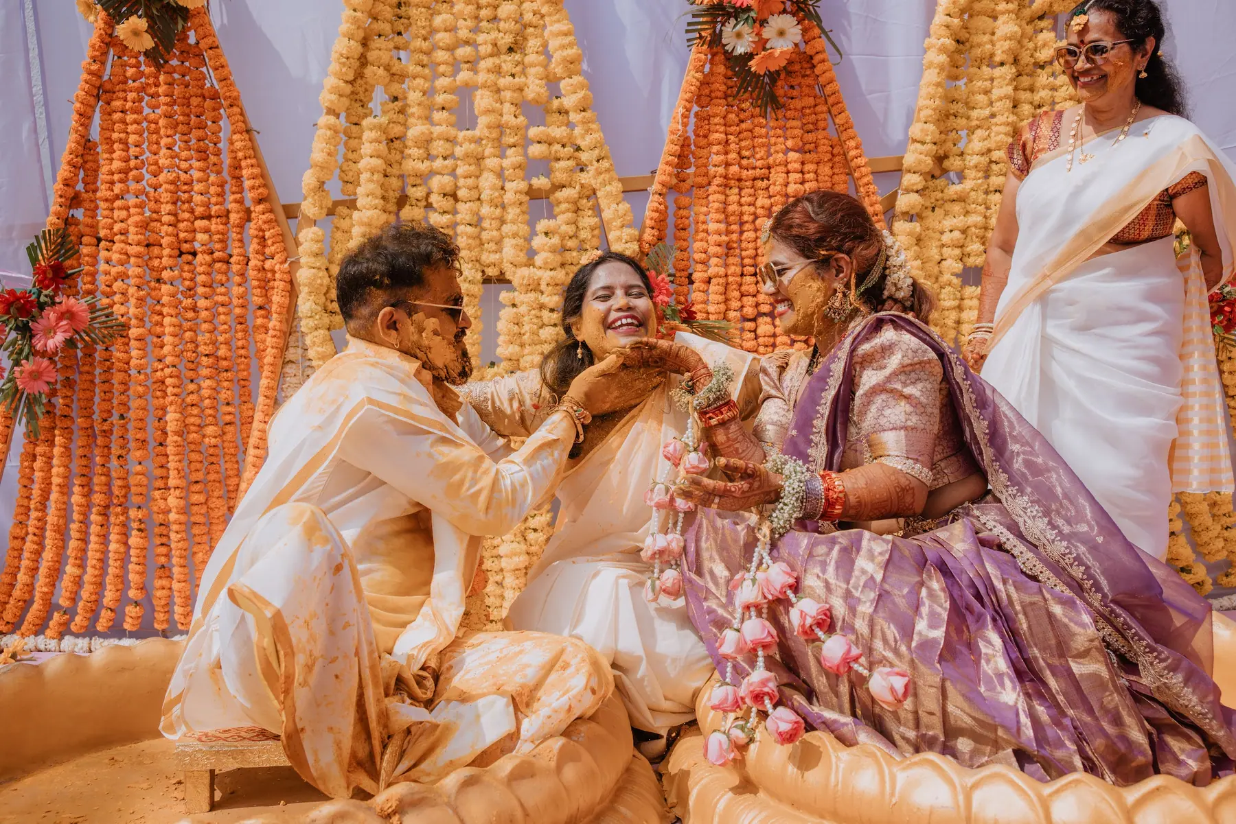 Mayank & Rajeshree haldi photograph by KT Photography