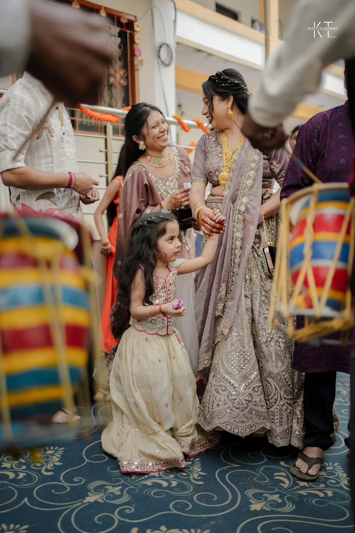 Sunil & Vaishnavi haldi photograph by KT Photography