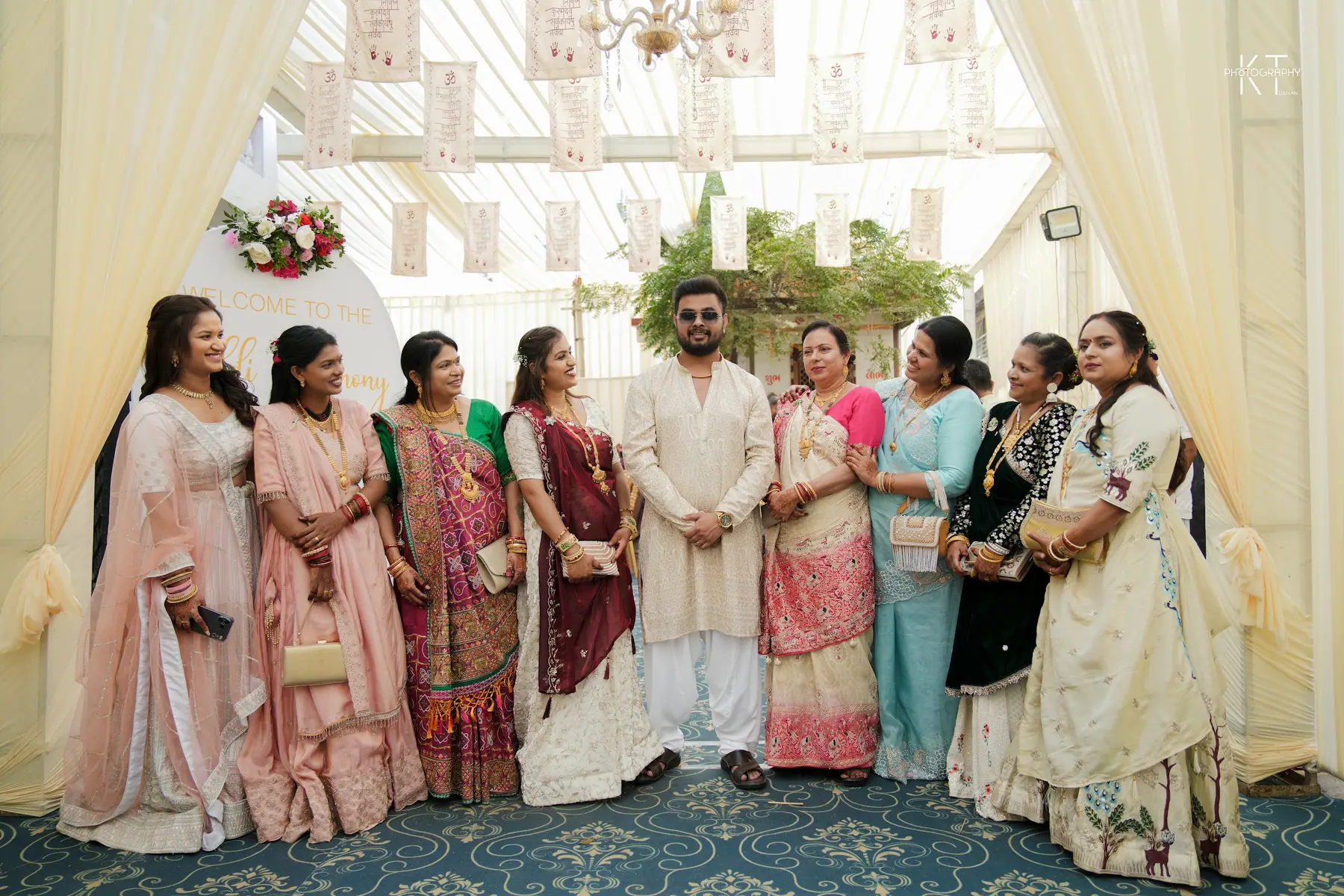 Sunil & Vaishnavi haldi photograph by KT Photography
