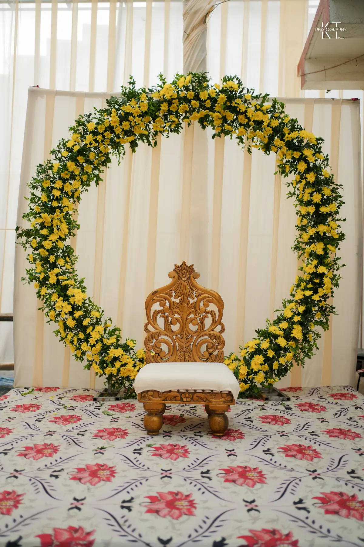 Sunil & Vaishnavi haldi photograph by KT Photography